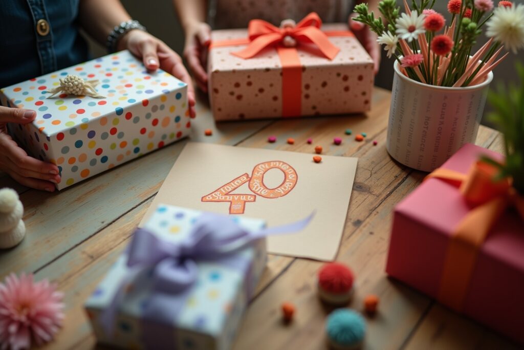 Selbstgemachte Geschenke zum 40. Geburtstag basteln